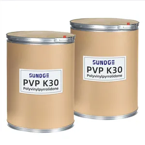SUNDGE PVP K30 K90 CAS 9003-39-8 Polyvinylpyrrolidone K30 em massa de alta pureza 99%