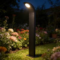 Lampes de pelouse 10W LED Extérieur Aluminium Bollard Lumière de jardin IP65 Classé Chemin Paysage AC85-265V