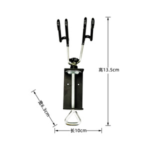 Soporte para aerógrafo con clip para dos bolígrafos, herramienta de almacenamiento de obras de arte con alimentación por gravedad de metal, portátil - Product Image 4