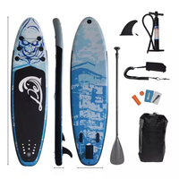 Planche de paddle gonflable en pvc de haute qualité, planche de surf souple avec palmes