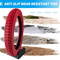 Pneu de moto sur mesure 350-19 T286 Rouge Vif 8PR Haute Visibilité pour Motocross et Traces Forestières Techniques