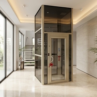 Porte battante simple en acier inoxydable finition miroir de luxe avec panneau de verre gravé artistiquement pour porte de palier d'ascenseur résidentiel