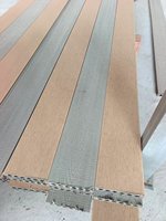 Ventes directes d'usine Terrasse extérieure en WPC de haute qualité Terrasse en WPC co-extrusion étanche pour la décoration de jardin et de patio