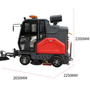 รถกวาดถนนแบบหนักพร้อมระบบดูดฝุ่นและห้องโดยสารแบบปิดเต็มรูปแบบสำหรับทำความสะอาดพื้น - Product Image 3