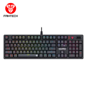 Fantech mk851 rgb maxpro teclado de jogo, mecânico com teclas multimídia e roda de rolagem