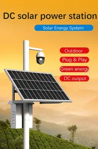 Sistema solar dc 360wh kit solar 12v 60w painel solar kit completo para câmeras de cctv sensores