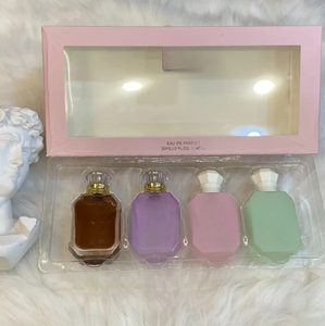 Set de Regalo de Perfumes para Mujer al por Mayor, Estilo Árabe de Dubái, 30ml*4, Eau de Parfum Líquido, Larga Duración, Aroma Floral y Frutal, Lujoso y Portátil - Product Image 6