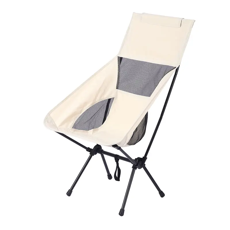 Custom High Back Outdoor Folding Moon Chair Portable Camping Chair Leisure Camping Beach Space Chair