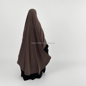 Abaya Musulmana Willson, Nuovo Khimar Hijab Modesto per Ragazze, Design Maxi in Seta di <span class=keywords><strong>Medina</strong></span>, Morbido e Leggero, Khimars di Alta Qualità - Product Image 2