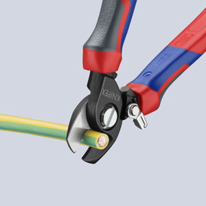KNIPEX 95 22 165 กรรไกรตัดสายเคเบิลพร้อมสปริงเปิดและด้ามจับแบบสบายมือ ขัดเงา 165 มม. - Product Image 2