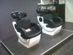 Tragbare rote Wasch <span class=keywords><strong>shampoo</strong></span> Schüssel und Stuhl - Product Image 3