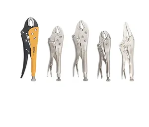 Long Nose Straight Jaw Locking Plier vise grip C Clamp grip clamps swivel locking pliers