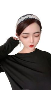 New wholesale sequin fabric knitted hat, Zhejiang Muslim women's Islamic inner cap, solid color headscarf, breathable - Product Image 6