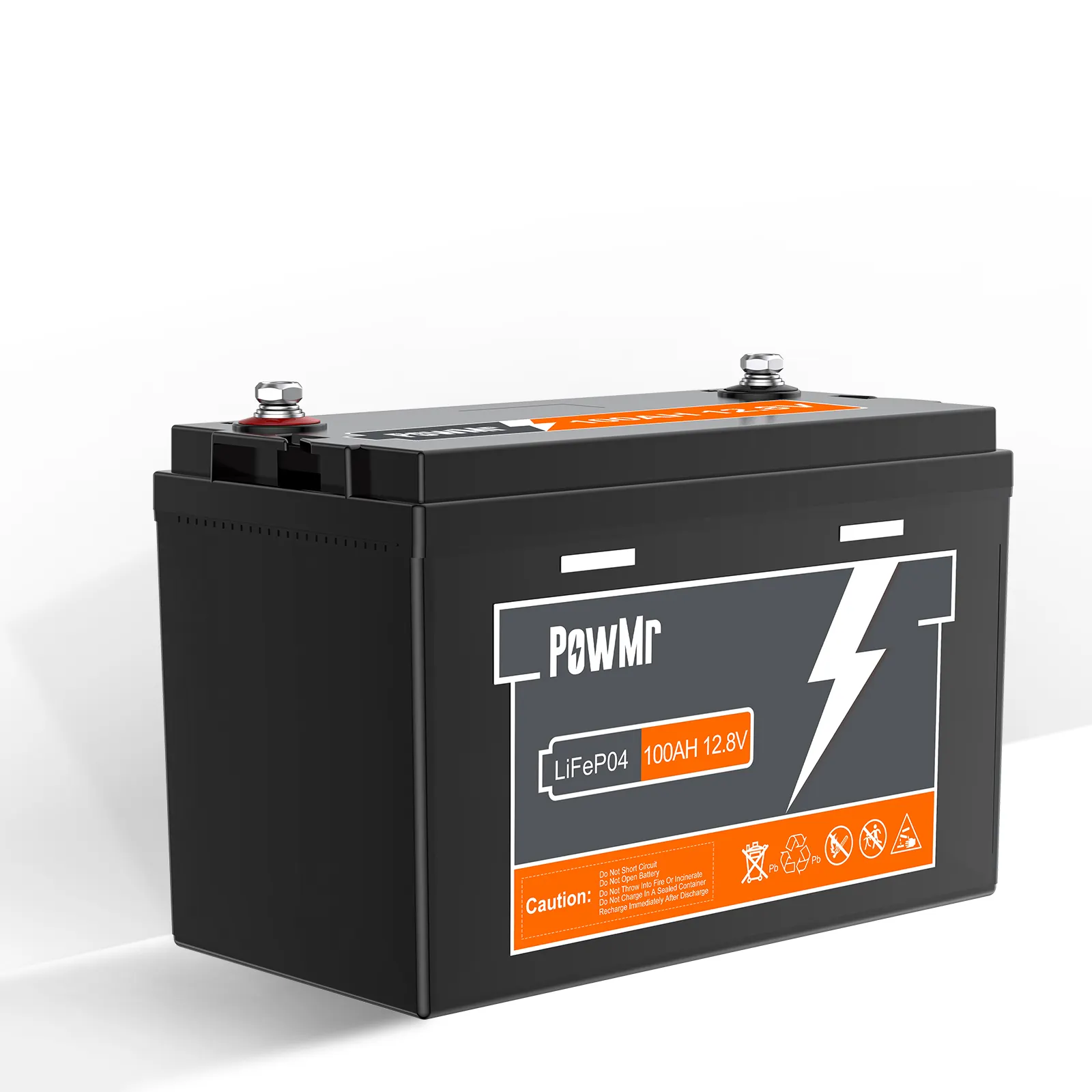 PowMr 50AH 12V Soporte de batería de gel de plomo-ácido para 4 juegos en serie 100AH 12,8 V LiFePO4 Batería para almacenamiento de energía