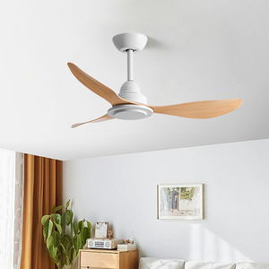 Ventilador de Techo Moderno HC de 52 Pulgadas con Motor DC, Control Remoto, 6 Velocidades, Sin Luz, para Sala de Estar, Oficina en Casa, Hotel, Dormitorio - Product Image 1