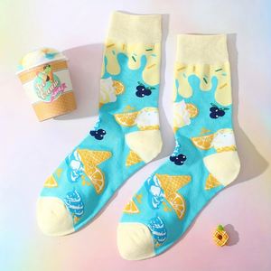 Meilleures chaussettes habillées toutes saisons à motif crème glacée unique pour Halloween, pour hommes et femmes, cadeau d'Halloween pour amis - Product Image 3