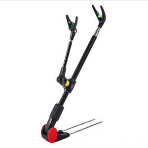 Support de canne à pêche Boyuan en acier inoxydable épaissi, double usage, pliable, 20 cm, fixation au sol - Product Image 3