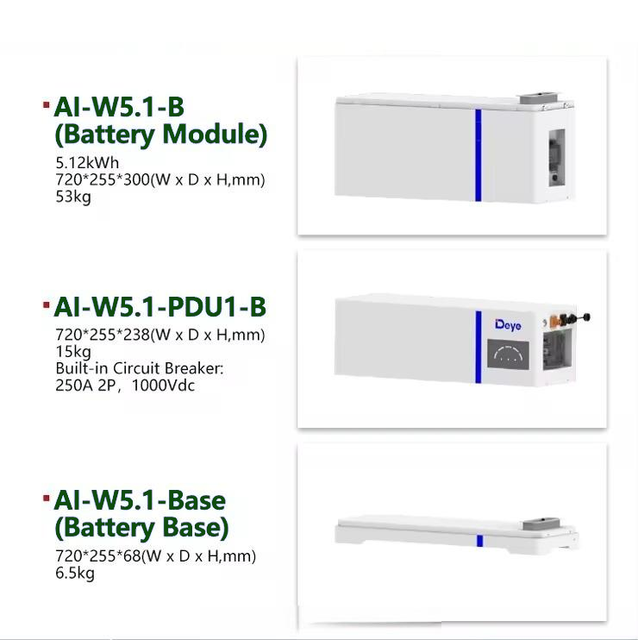 deye AI-W5.1-B All-in-One 5kw 10kw 15kw 20kw 30kwh Home Battery Storage LiFePO4 Home Battery System with Hybrid Inverter