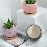 Pots à fleurs créatifs pour plantes succulentes, pots en céramique pour jardinage domestique, pots de jardinage Macaron, combinaison de pots à fleurs