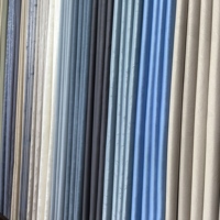 Tissu occultant en polyester triple tissage, protection UV, isolation thermique, motif végétal moderne imprimé, doublure de rideau personnalisable