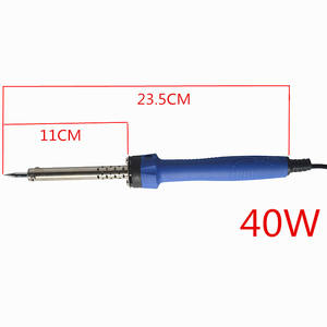 Ensemble de fer à souder 40W, outil de soudage électronique 5 pièces avec support et flux pour réparation à domicile et usage étudiant - Product Image 4