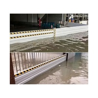 Barrière anti-inondation en alliage d'aluminium, effet de blocage de l'eau parfait, mur de prévention des inondations durable pour la maison et les entreprises