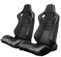 JBR 1087-Station de jeu simulateur de voiture universel de haute qualité en cuir avec coutures spéciales, siège de course réglable Sim Bucket