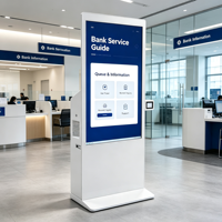 Kiosco Interactivo para Interiores AIYOS con Escáner QR, Sistema de Sonido de 100W, Pantalla Táctil y Servicio de IA Multilingüe Opcional