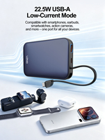 LDNIO Vente Flash PQ40 Batterie Externe 10000mAh avec Câble Type-C Intégré, Charge Rapide 30W, Affichage Numérique LED, Chargeur Portable pour Téléphone