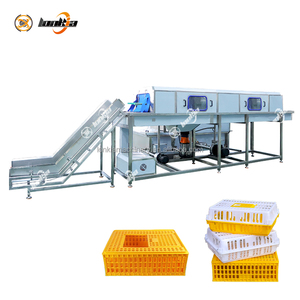 <span class=keywords><strong>Machine</strong></span> de lavage et de séchage de caisses en plastique pour usine alimentaire, disposition et capacité personnalisées - Product Image 6