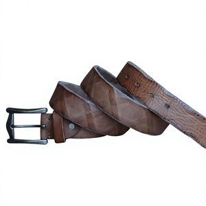 Natural Crafts Durable Genuine Leather <b>Vintage</b> Steel Buckle Men's <b>Belts</b> 3.8CM Width Waterproof Eco-Friendly Wholesale Price - Product Image 4