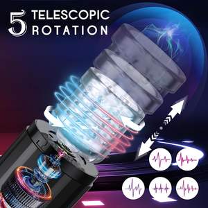 Europese Hete Verkoop Mannen Oefening <span class=keywords><strong>Masturbator</strong></span> Volautomatische Telescopische Roterende Volwassen Speelgoed Top Leverancier - Product Image 3