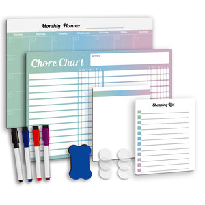 Tableaux blancs magnétiques pour <span class=keywords><strong>réfrigérateur</strong></span>, petits tableaux effaçables à sec pour la planification et l'organisation de la cuisine - Product Image 5