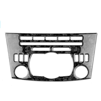Véritable fibre de carbone Console centrale CD panneau décoration cadre garniture autocollant garniture intérieure pour Mazda 3 2010 2011 2012 2013 forgé