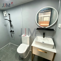 JJM Casa Contenedor Modular Prefabricada de 1-2 Pisos, Diseño Cápsula Espacial Apple Cabin, 20ft 40ft, Hotel, Supermercado, Diseño Moderno de Lujo