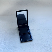 Commerce électronique transfrontalier, nouveau compact de poudre personnalisé à double usage sec/humide, forme rectangulaire verticale, en plastique ABS, cosmétique