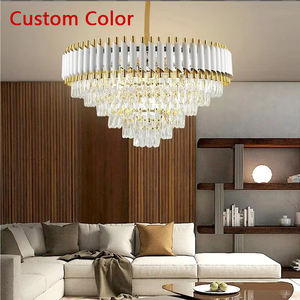 Personalizzato <span class=keywords><strong>rustico</strong></span> in metallo rotondo grandi lampadari nordici di lusso Hotel soggiorno ciondolo plafoniera Led <span class=keywords><strong>moderno</strong></span> <span class=keywords><strong>lampadario</strong></span> di cristallo - Product Image 2