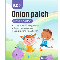 Patch d'oignon soulager les plantes d'inconfort du nez bouché huile essentielle pour soulager la Congestion nasale 6 patchs/sac soins de bébé
