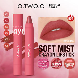 O.TW O.O Rouge à Lèvres Mat Teinte à Lèvres Pigment Riche 6 Couleurs Résistant à l'Eau Longue Durée Velours Crayon à Lèvres Maquillage pour Femmes - Product Image 2