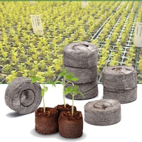 Granulés de fibre de coco biologique, coque de noix de coco, tourbe de coco