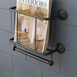 Autre porte-revues mural avec porte-papier toilette en bronze - Product Image 3