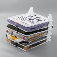 Panneau organisateur de placard empilable panneau de placard pliable multifonctionnel pour le stockage de salle de bain panneau de dossier de vêtements peu encombrant