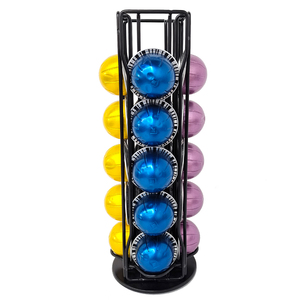 Capacidad para 40 estantes <span class=keywords><strong>de</strong></span> granos <span class=keywords><strong>de</strong></span> café Nespresso, plato giratorio <span class=keywords><strong>de</strong></span> cápsula <span class=keywords><strong>de</strong></span> café giratorio <span class=keywords><strong>de</strong></span> 360 grados - Product Image 1
