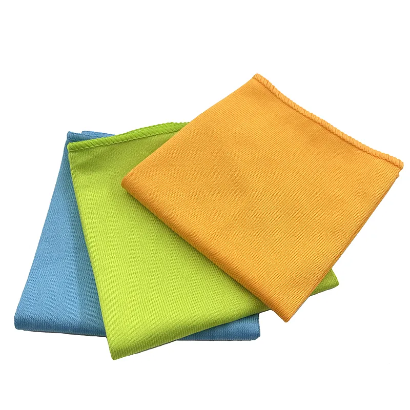 Prix usine tissu sensation extrêmement doux microfibre nettoyage voiture serviette verre serviette microfibre voiture