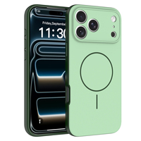 Coque de téléphone KINGSOUL DIY Scène Urbaine Électroplaquée Magnétique 360° Intégrale en TPU pour 12-17 Pro Max avec Protection d'Objectif