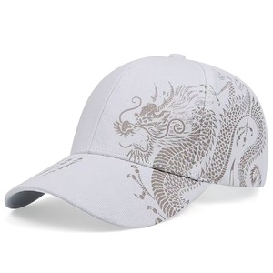 Mũ bóng chày họa tiết rồng phong cách Trung Quốc, Unisex, hợp thời trang, giản dị, nhảy hip-hop đường phố trượt ván mát mẻ - Product Image 2