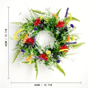 <span class=keywords><strong>Couronnes</strong></span> <span class=keywords><strong>de</strong></span> printemps <span class=keywords><strong>Couronnes</strong></span> <span class=keywords><strong>de</strong></span> fleurs sauvages du Texas <span class=keywords><strong>Couronnes</strong></span> <span class=keywords><strong>de</strong></span> <span class=keywords><strong>porte</strong></span> Suspendues Décoration intérieure Plantes <span class=keywords><strong>de</strong></span> simulation - Product Image 5
