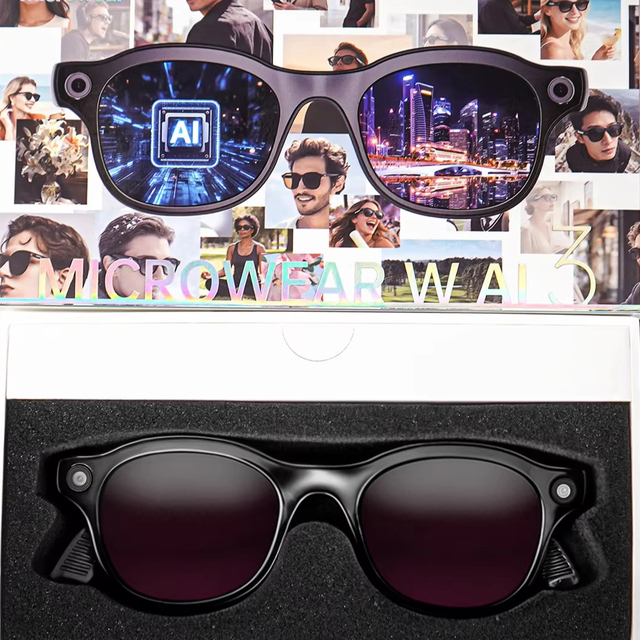 2026 AI3 Smart BT AI Glasses 4K HD Camera with 270mAh Blue Light 800W Anti-Shake Camera Glasses Dual-mic Noise Cancellation