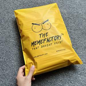 Bolsas de Correo de Plástico Mate Blanco/Amarillo al por Mayor, Bolsas de Embalaje Impresas en Negro Mate, Bolsas de Correo de Polietileno con Logotipo Personalizado - Product Image 3