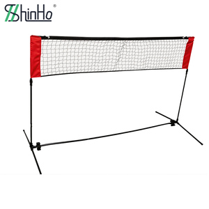 Ensemble de filet de <span class=keywords><strong>volley</strong></span>-ball d'extérieur Shinbo avec filet et <span class=keywords><strong>poteaux</strong></span> réglables et portables pour la cour, la plage, l'école, le club, les jeux - Product Image 4